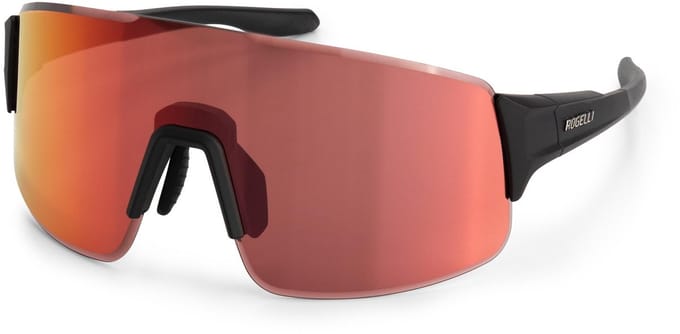 Rogelli Swift Full Revo Dames en Heren Fietsbril - Zwart/Rood