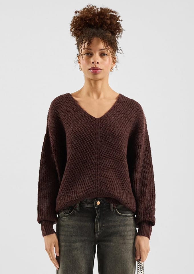 V-hals Trui Dames QS Regular Fit