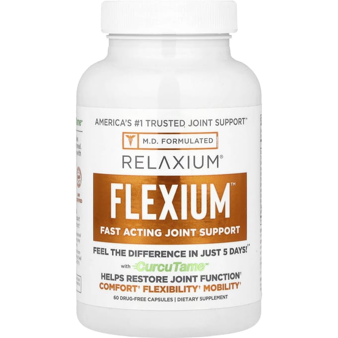 Flexium®, Curcutame™, 60 Capsules, Niet Verslavend