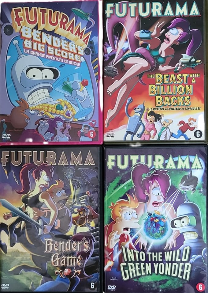 Futurama - De Complete Film Collectie ( 4 aparte dvd's )