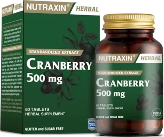Nutraxin Cranberry - 500mg - 60 Tabletten