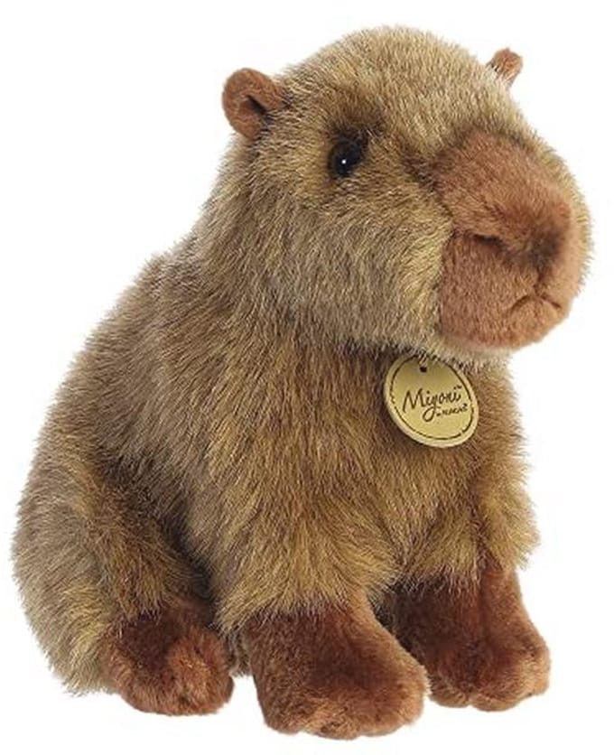Watervarken knuffel 23 cm - Milieuvriendelijk bruin pluche