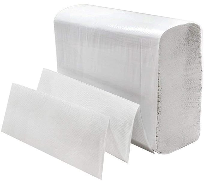 MultiFold Witte Papieren Handdoeken - 500 Vellen in 2 Pakken van 250 Stuks