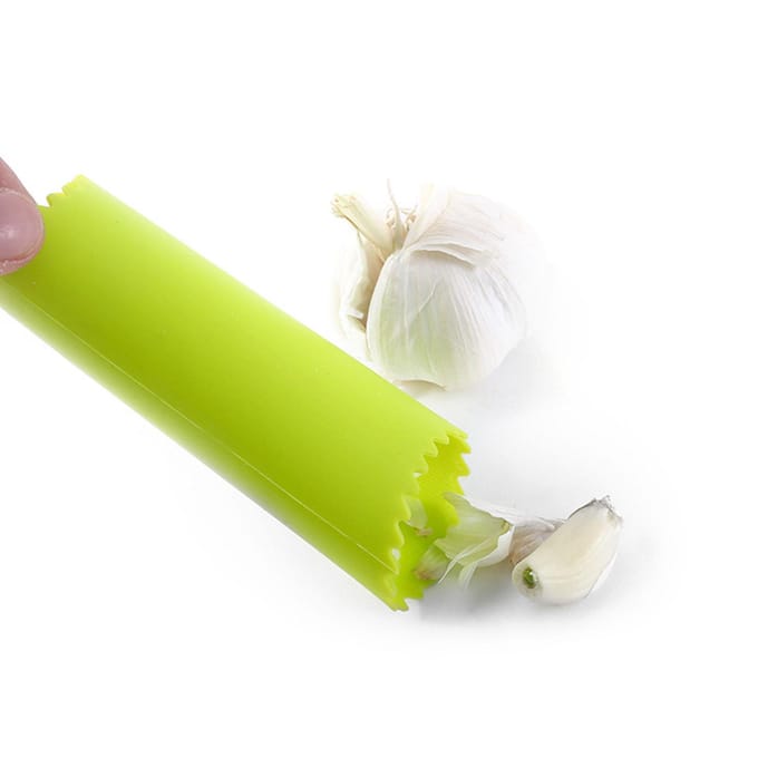 Knoflookschiller Silicone Compact Draagbaar Handmatig Knoflookschiller Roller Groen Keukengereedschap yellow