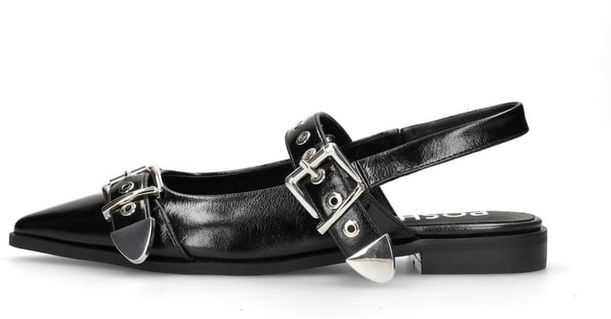 POSH by Poelman Dames JULIA Slingbacks - Zwart