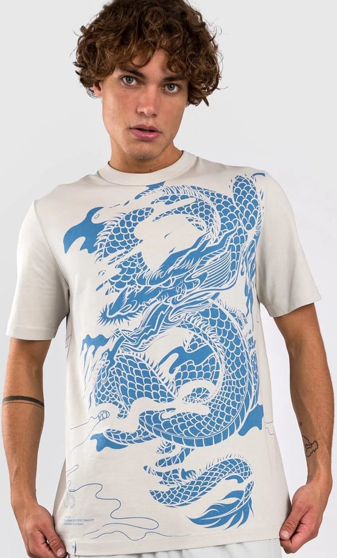 Venum Dragon's Flight T-shirt Katoen Misty Blauw - S