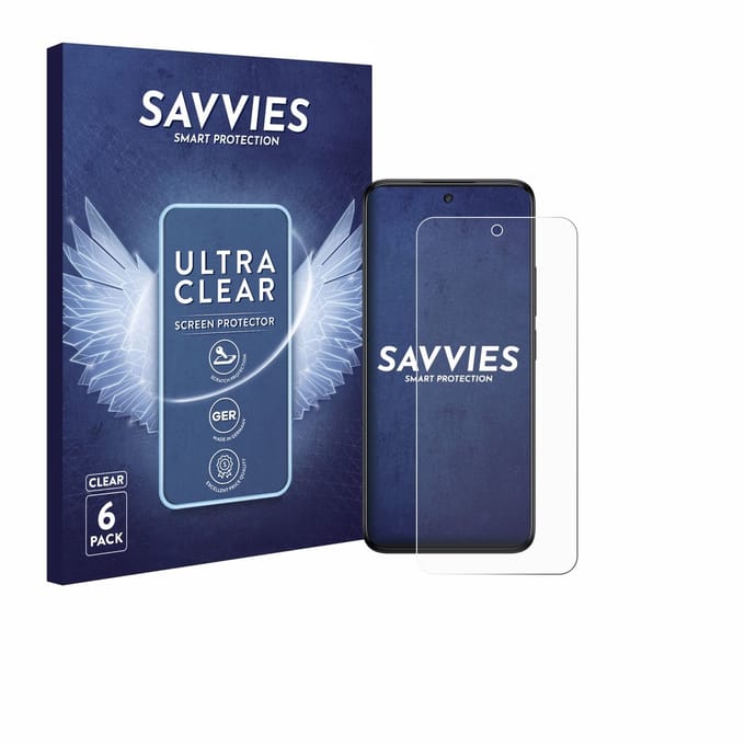 Savvies - Screenprotector voor TCL 60 5G - Folie Beschermfolie transparant 6 Stuks