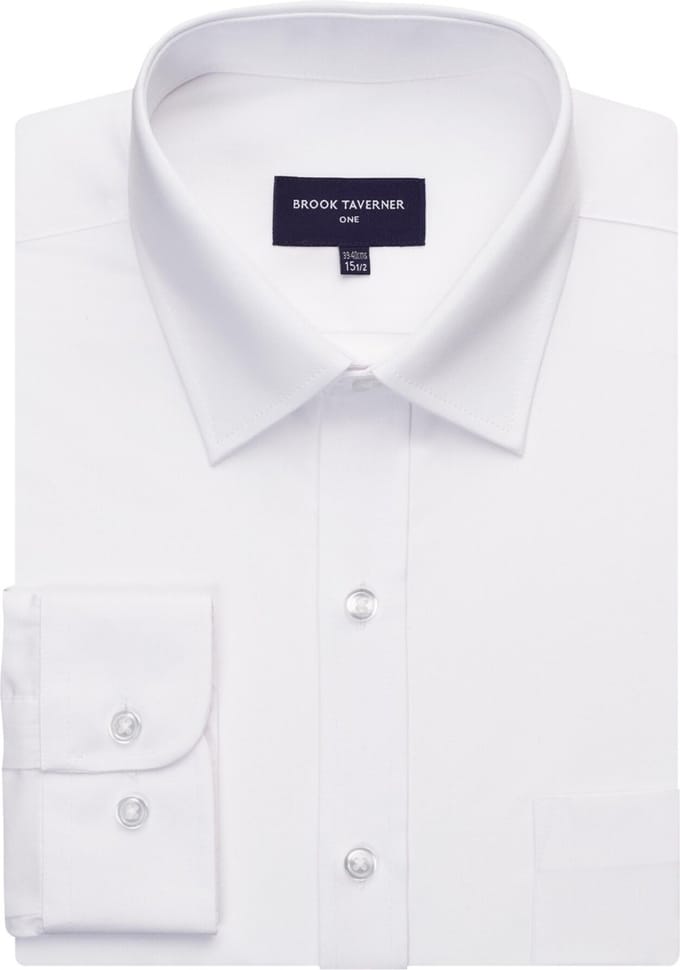 Brook Taverner Overhemd Vulcan BT7889 - White - 43 EU (17 UK)