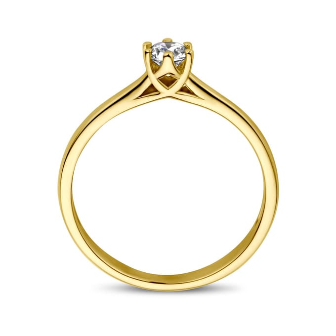 Aanzoeksring Diamant 0.20ct H Si