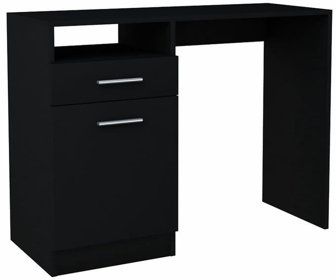 UFC BODO DSP Serie - Bureau - 100cm - Zwart - Met Schuiflade en Kast