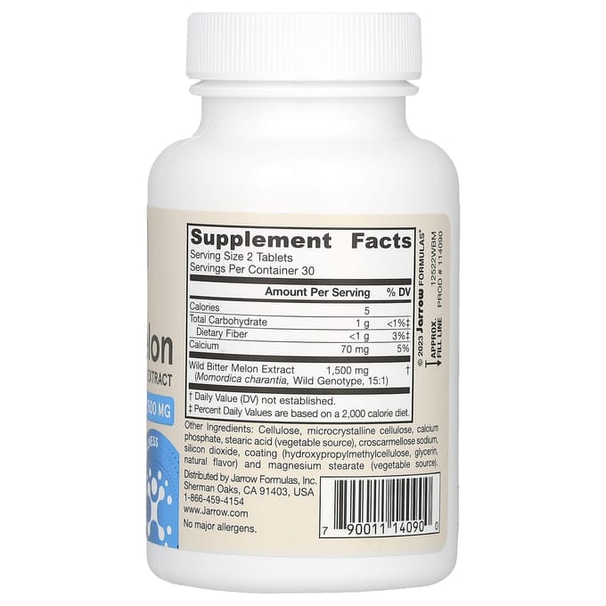 Wild Bitter Melon Extract 60 tabletten van Glycostat - wilde bittermeloen | Jarrow Formulas