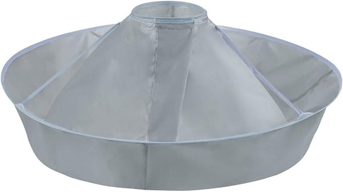 Haarcape Paraplu - Kapsalon Cape - Haarknippen Thuis - Vangt Haarresten - 60 cm Diameter - Grijs
