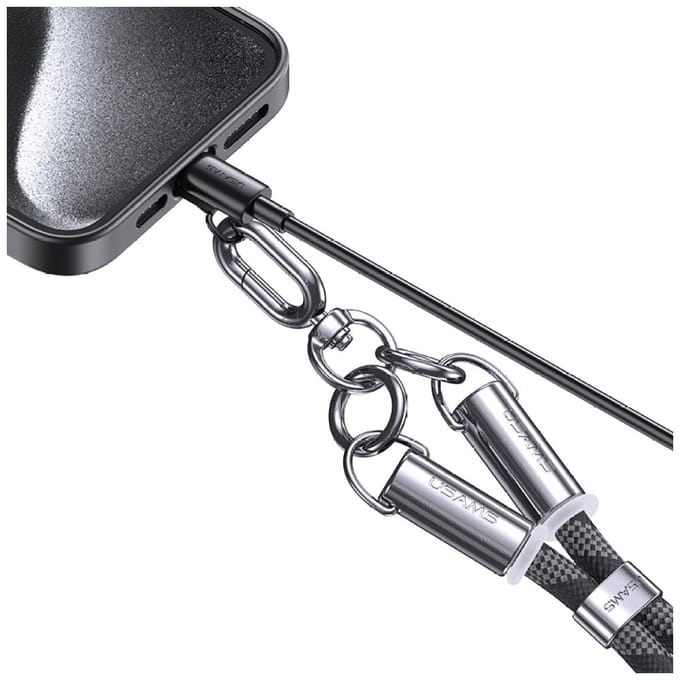 Usams Lanyard Met Kabel 30W Usb-C Naar Lightning 1,2M Voor Apple Iphones