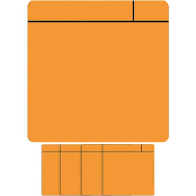 Magneet scrum - 75x75mm - oranje - 5 stuks