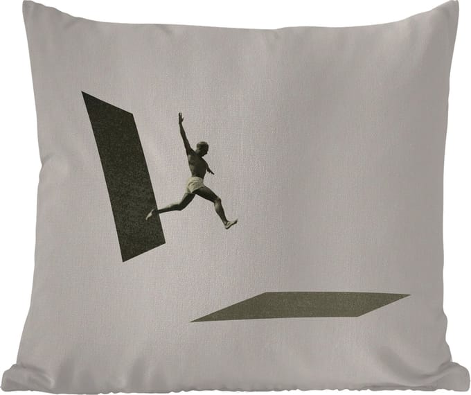 Tuinkussen - Vintage - Man - Design - 40x40 cm - Weerbestendig