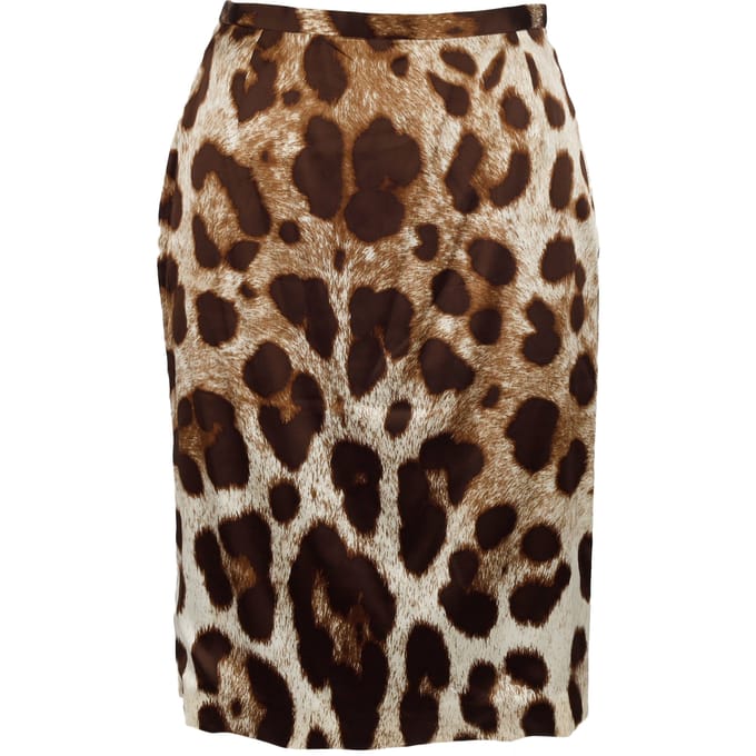 Dolce & Gabbana Luipaardprint Rok - '10s