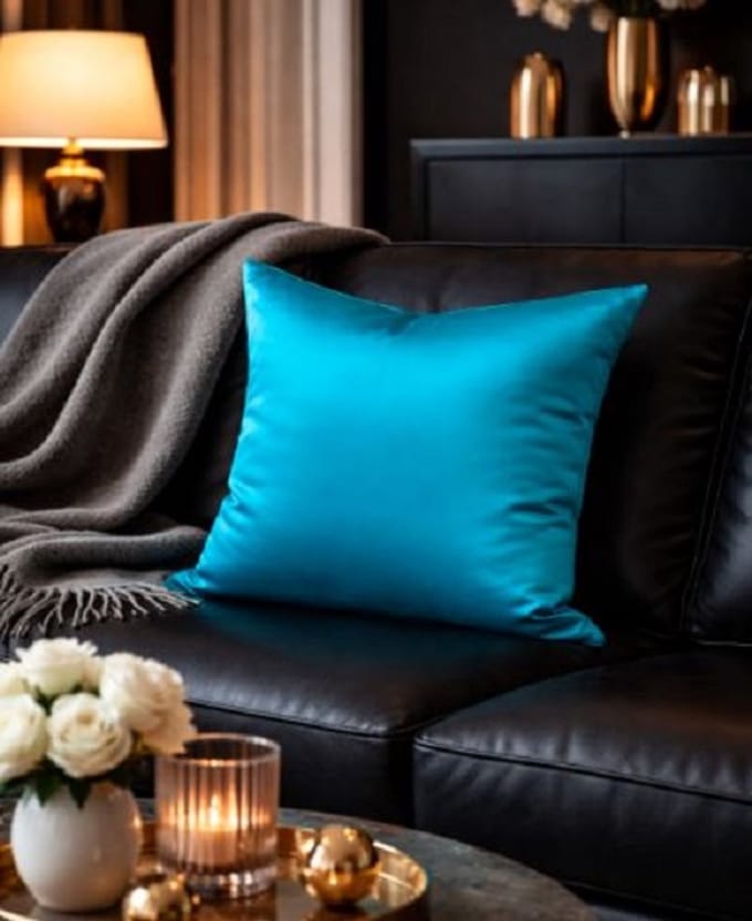 Soft Glow Collection Kussenhoes – Turquoise – 45x45 cm
