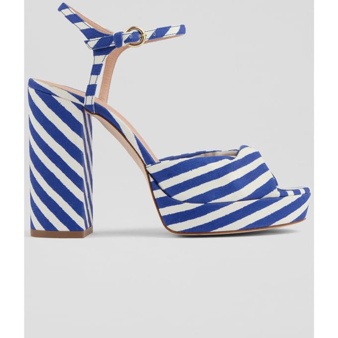 LK Bennett Fs Rosa Twist Front Platf Blue Taglia: 37 | Infradito Outlet | Donna | Blu