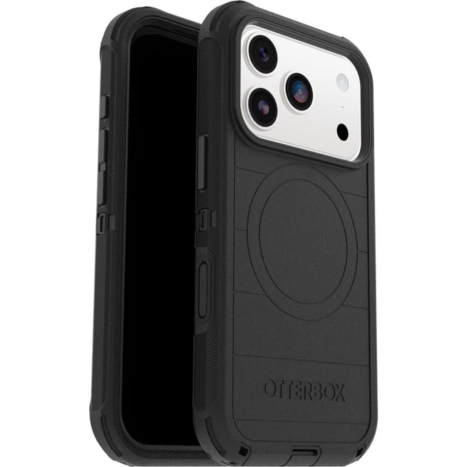 Otterbox Defender Pro - Geschikt voor iPhone 17 Pro hoesje - Magsafe Backcover - Zwart