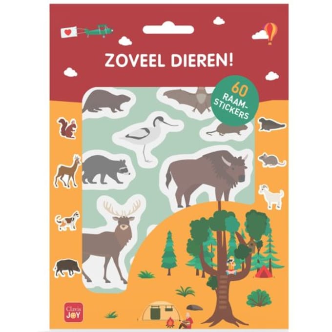 Zoveel Dieren! Raamstickers