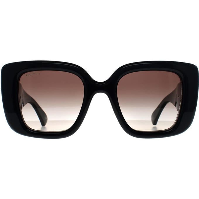 Gucci Vierkant Vrouwen Glimmend Zwart Grijs Kleurverloop GG1975S