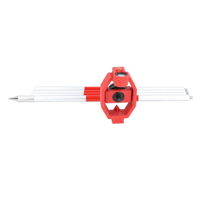 Total Station Landmeetkundig Prisma 25,4 mm Effectieve Diameter 17,5 mm Constante Landmeetkundig Mini Prisma met 4 red