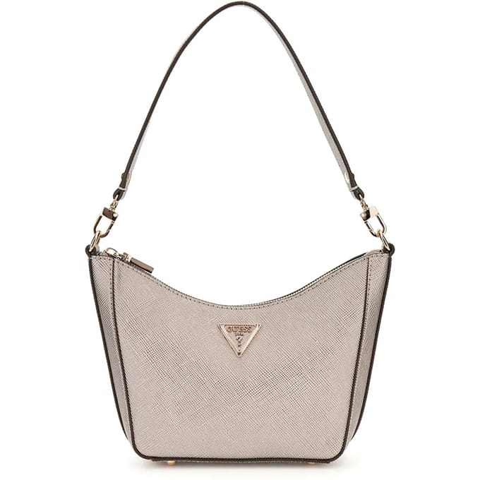GUESS Schoudertas Eco Gloriana Top Zip Shoulder Bag Pewter Grijs