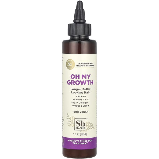 Soapbox, Oh My Growth, Lengthening Vitamin Booster, 5 fl oz (147 ml) white