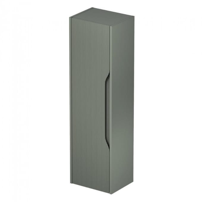 Soho Kolomkast Mat Groen – Geribbeld Design – 35x30x120 cm – Zwevend