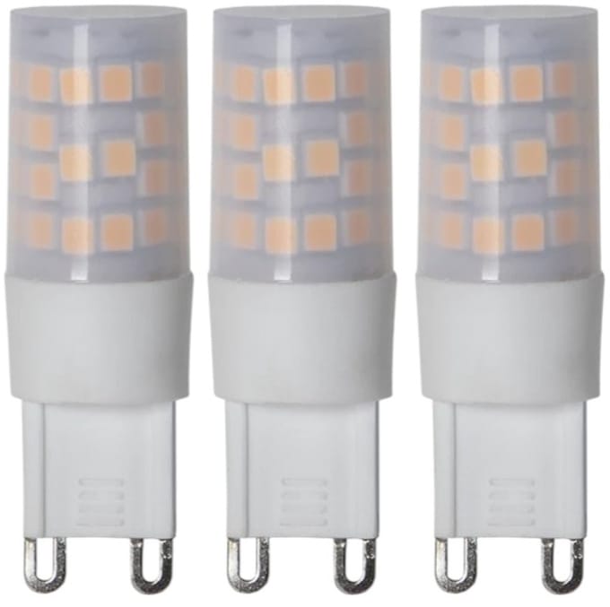 3-Pack | 3 standen - Capsule steeklampje - G9 - 4W - Extra Warm Wit - 2700K