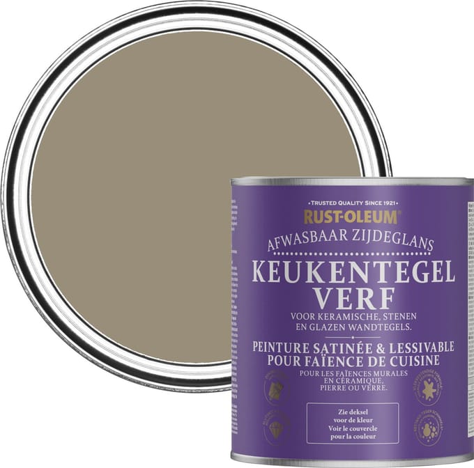 Rust-Oleum Lichtbruin Keukentegelverf Zijdeglans - Koffie 750ml