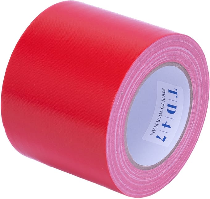 TD47 Gaffa Tape 100mm x 25m Rood