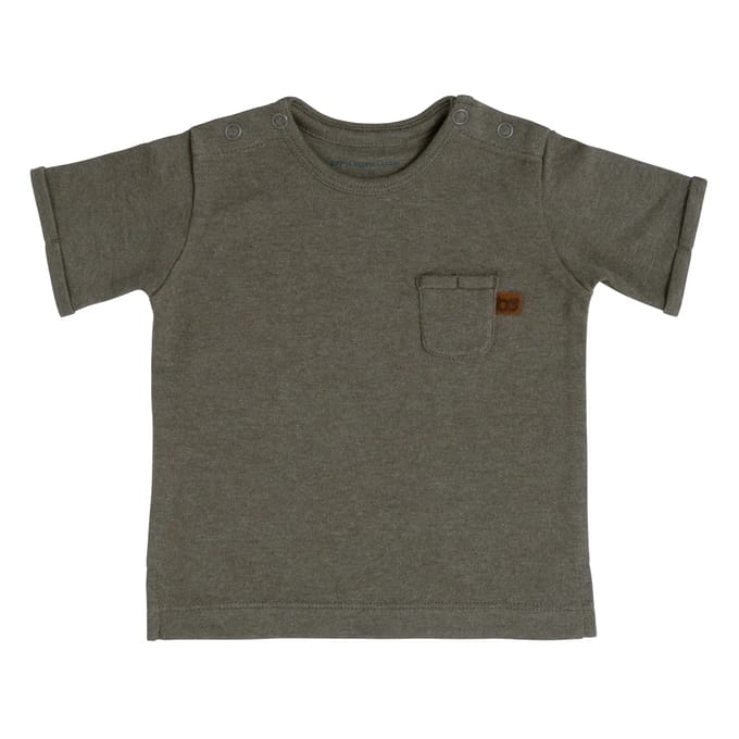 Baby's Only T-shirt Melange - Khaki - 68 - 100% ecologisch katoen - GOTS