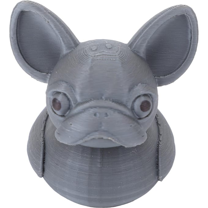 Franse Bulldog Eend Auto Ornament Schattige Grappige Bulldog Auto Dashboard Decor voor Kantoor Thuis gray