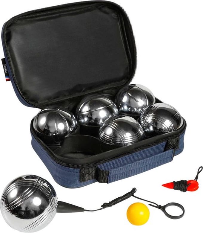 Funtime Jeu-de-boules 7 Cm Staal Zilver 6 Stuks