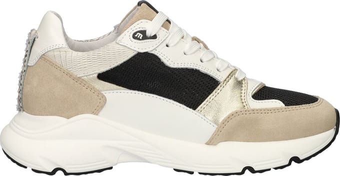 Maruti - Raven Sneakers Zwart - Beige-Black-White - 37