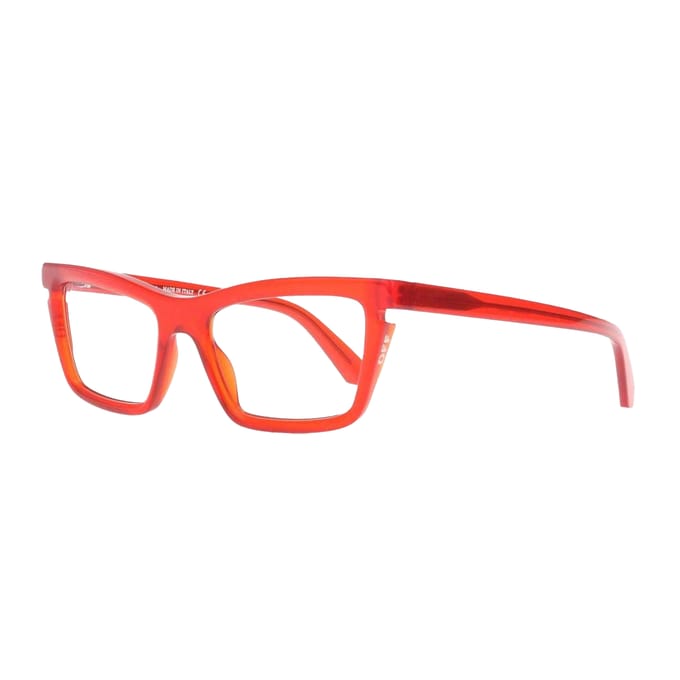 Off White Style Sun Kunststof Gewaagde Zonnebril (Rood/Blauw blok)