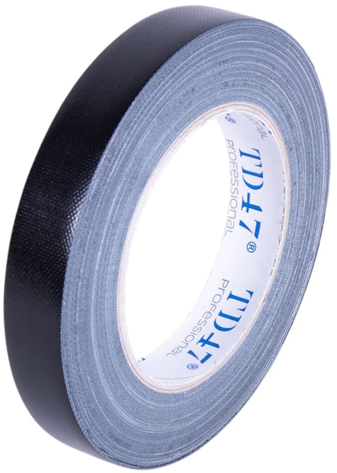 TD47 Professional Gaffa Tape 19mm x 25m Zwart