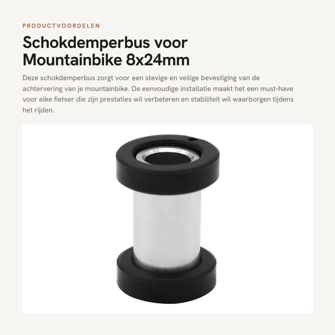 Dailygoods - Schokdemperbus voor Mountainbike 8x24mm