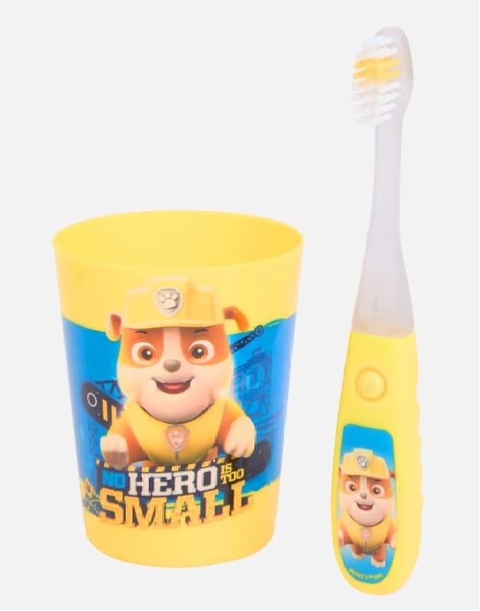 Paw Patrol Tandenborstelset met timer Rubble - Geel