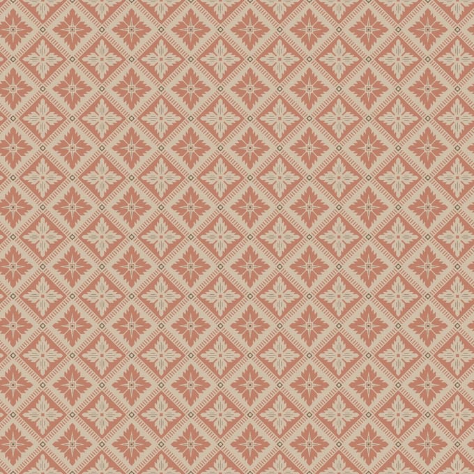 Boråstapeter Vliesbehang 4530 - Anno - Grafisch Rood - 53cm x 10.05m