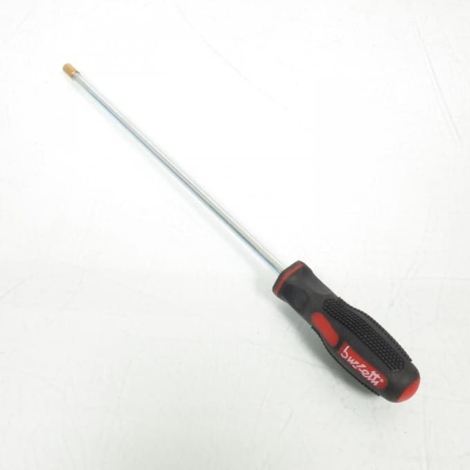 Schroevendraaier Buzzetti 4919 185mm voor afstelling carburateurschroef D-kop motor scooter quad Nieuw