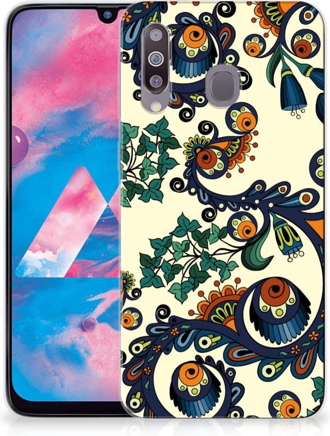 Siliconen Hoesje Samsung Galaxy M30 Barok Flower