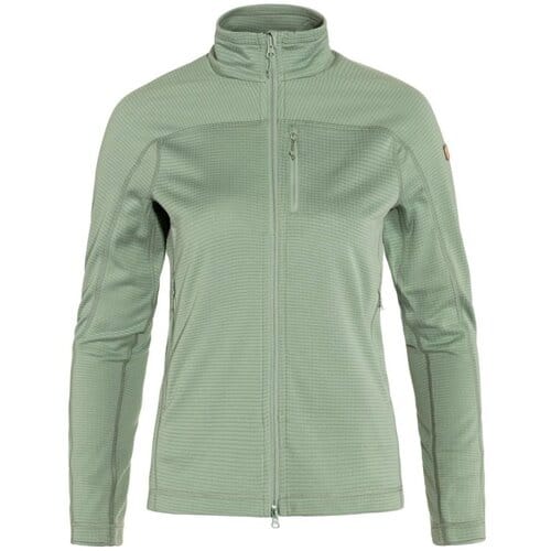 Fjällräven Abisko Lite Fleece Jacket Dames Outdoorvest - Misty Green - S