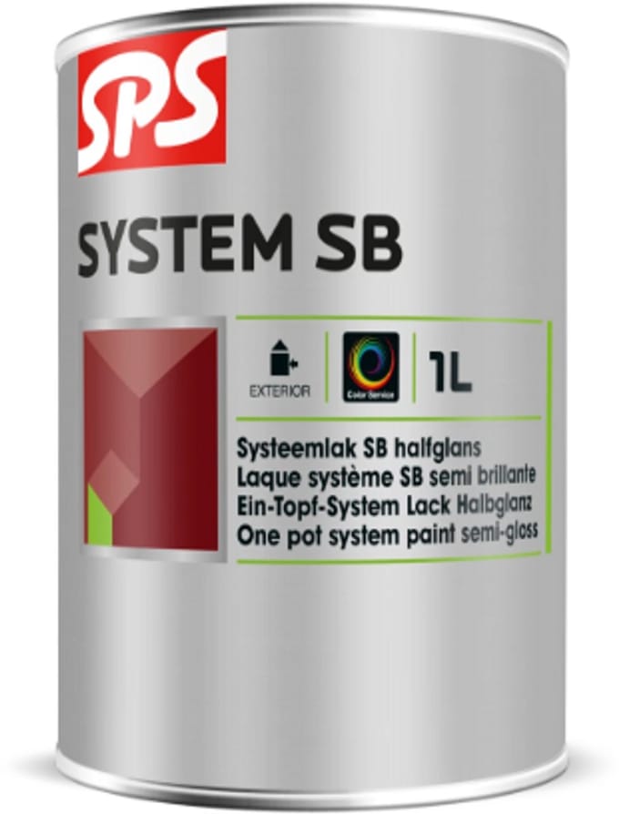 SPS System SB Systeemlak Halfglans Buiten 1L Basis ED