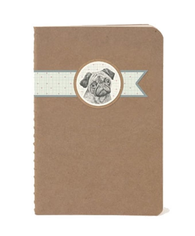 Notebook Pug 9x14cm