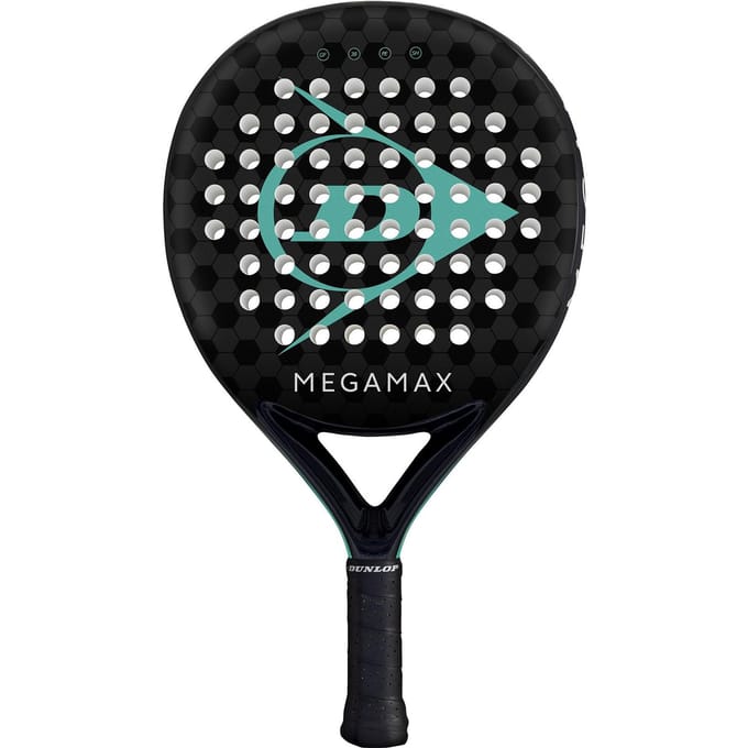 Dunlop Megamax Padel Racket (ZWART/BLAUW)
