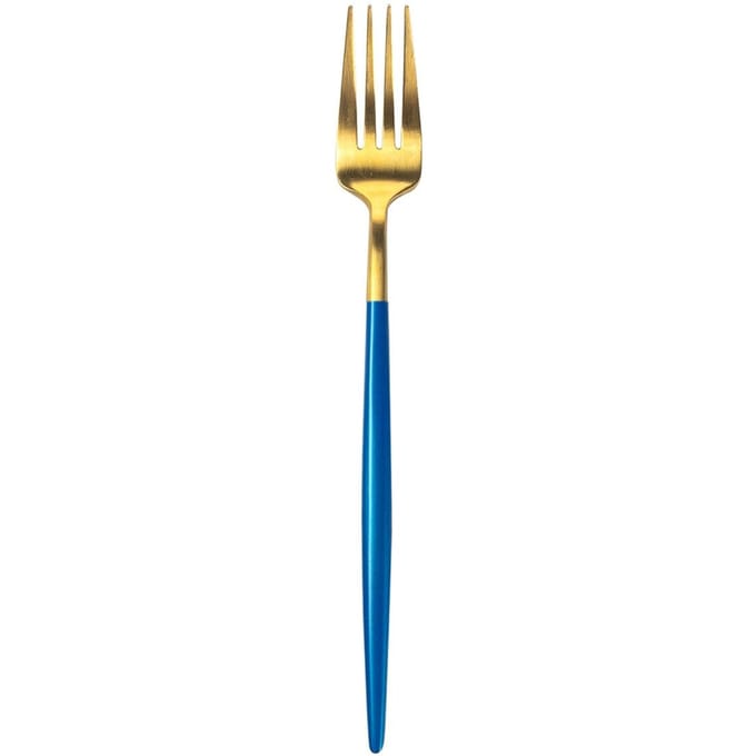 Bama – Vork – Dinervork Kyoto Gold Blue – 12 Stuks