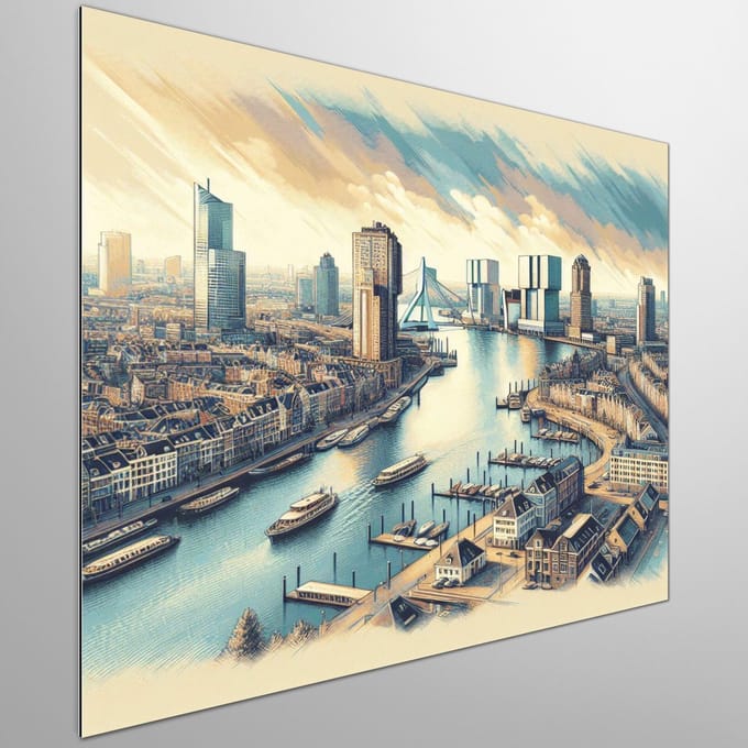 Kunstprint | Wanddecoratie | Dibond | 20 × 20 cm