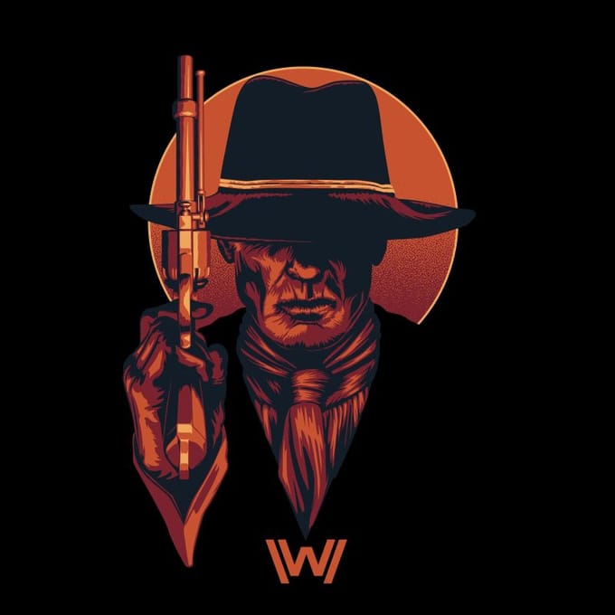 Westworld The Man In Black Men's T-Shirt - Black - S